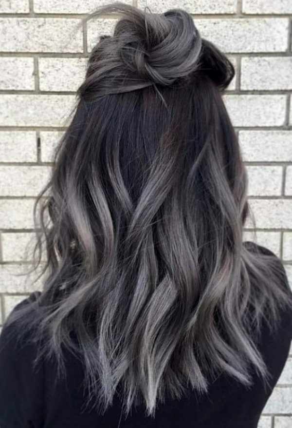 موهای آمبره شیک خاکستری
