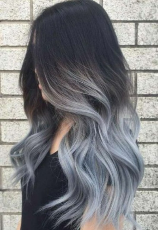 موهای آمبره شیک خاکستری