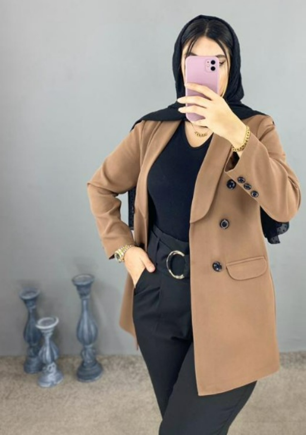 مانتو کتی مدرن نسکافه‌ای