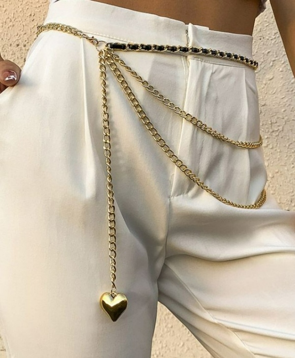 شلوار شیک زنانه زنجیردار